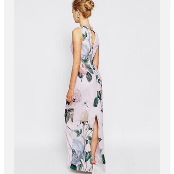 Ted Baker London distinguishing rose floral print gown - Picture 3 of 8
